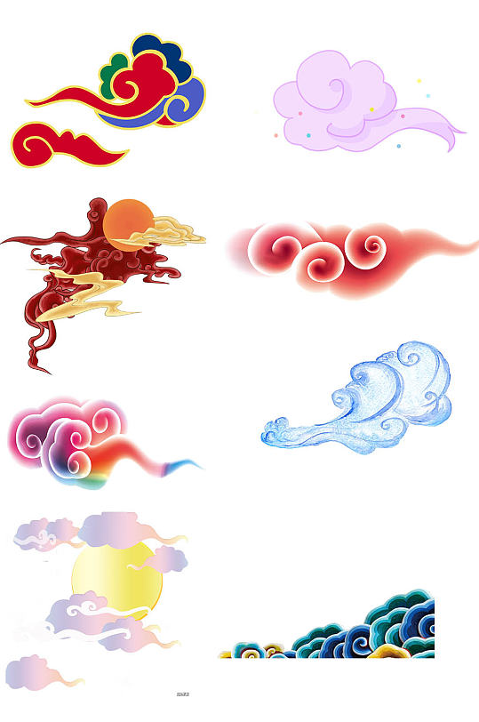 彩云晚霞祥云背景