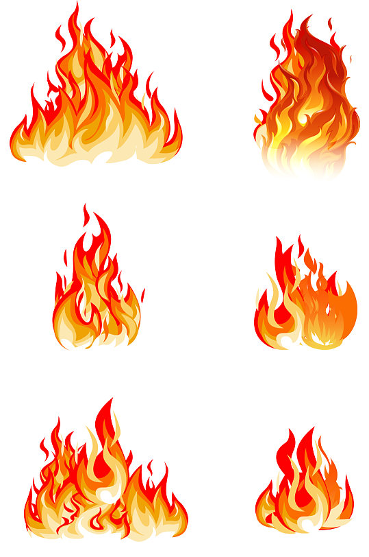 火小图标 火焰标志元素