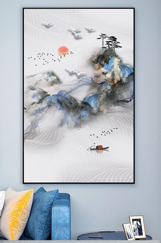 水墨装饰画中国风-众图网