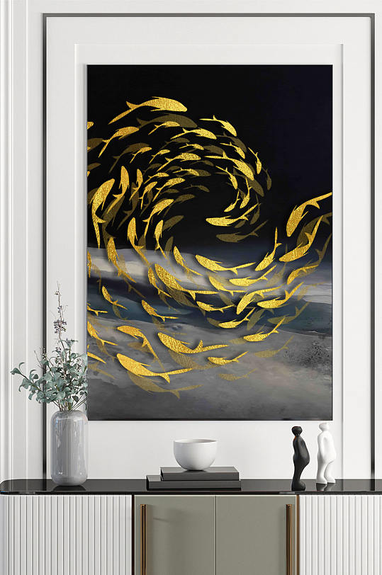 抽象现代装饰画-众图网