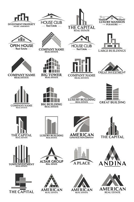 建筑房屋图标素材_建筑房屋图标模板_建筑房屋图标设计图片免费下载-众图网