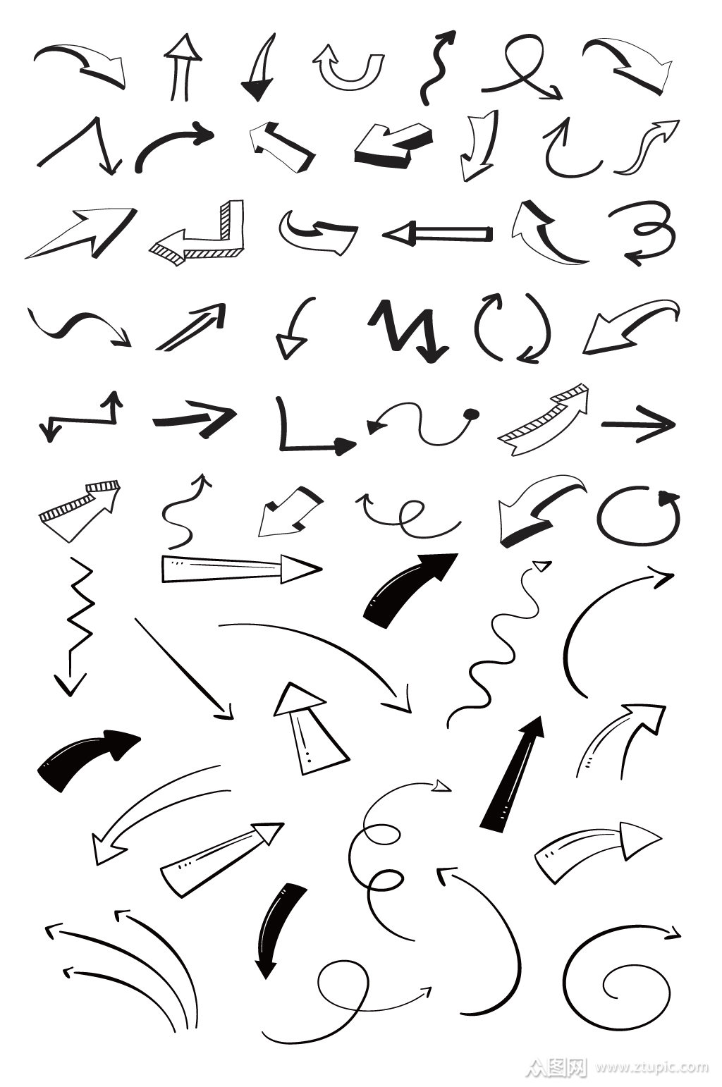 各种箭头标志图片