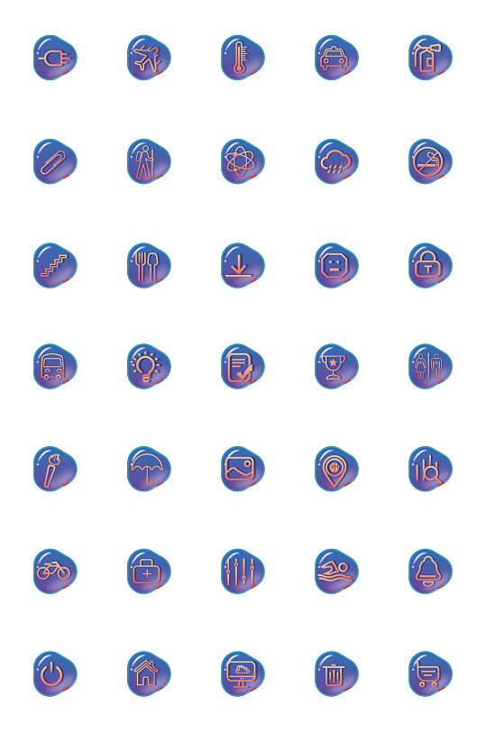 生活常用图标素材-众图网