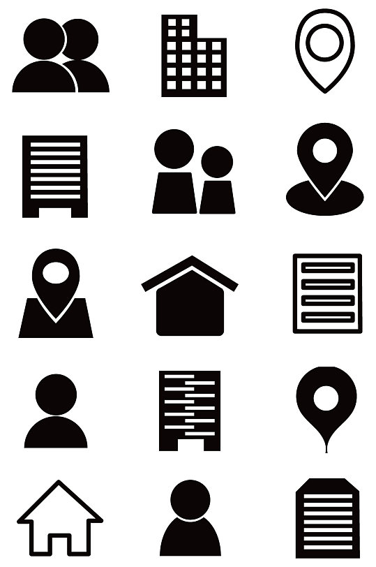 常用素材名片小图标