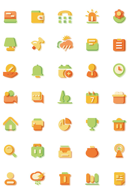 常用网页小图标素材-众图网