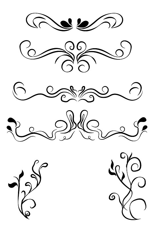 简约蝴蝶花纹边框