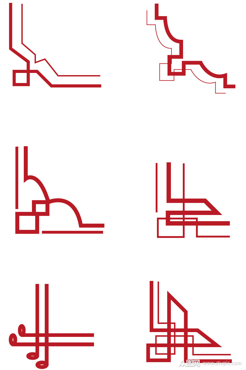 中国风边框古典边角花纹
