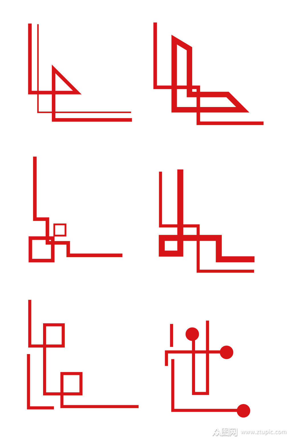 简约边框古典镂空花纹