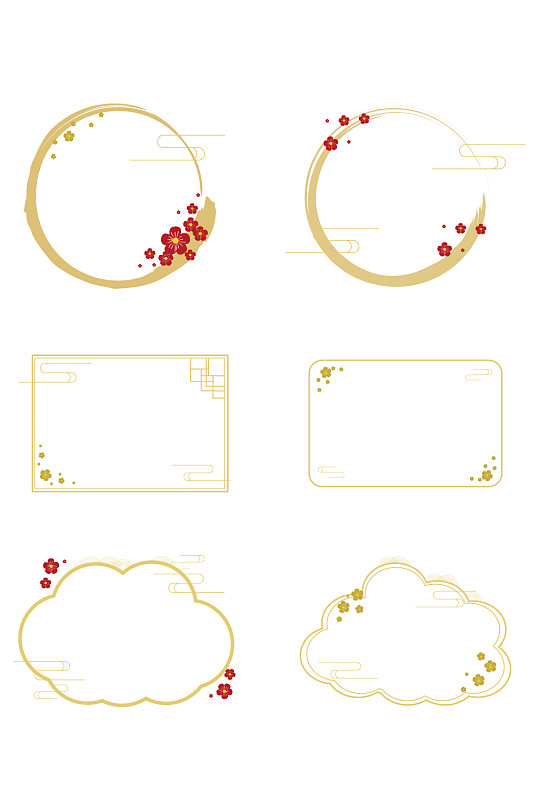 梅花图案底纹边框图片 梅花图案底纹边框设计素材 梅花图案底纹边框模板下载 众图网