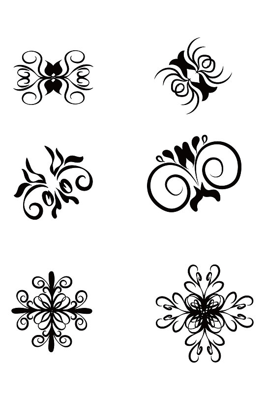 >精美花纹图案装饰素材