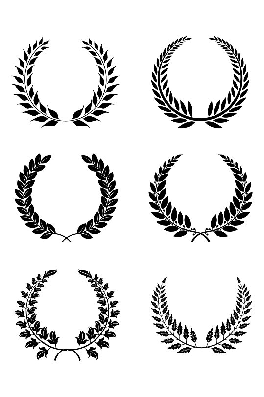 麦穗圆形花纹样式