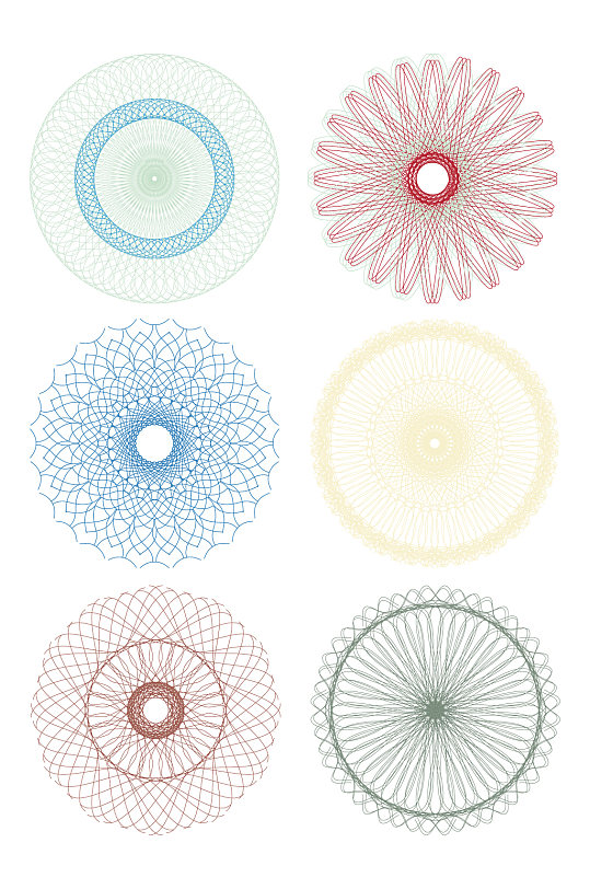 防伪底纹花纹款式