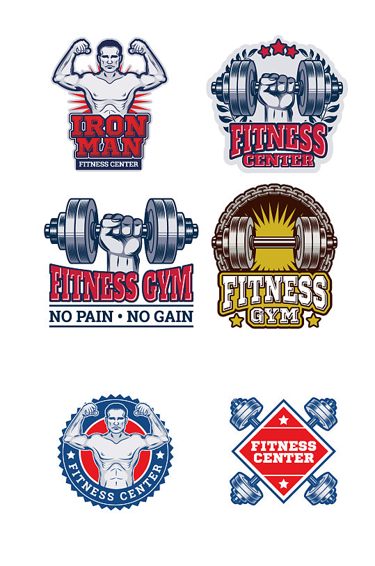 欧式健身徽章奖牌