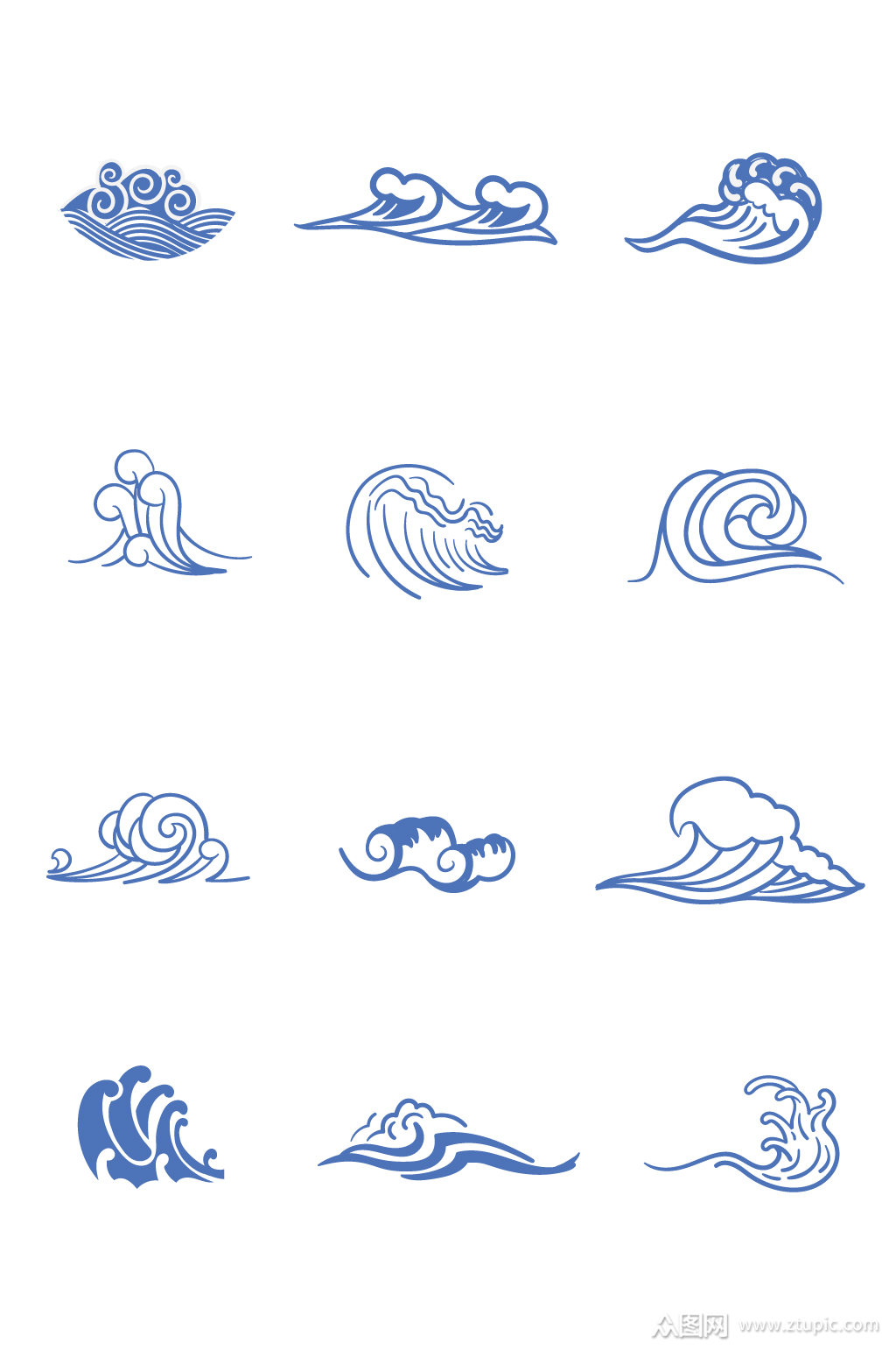 海浪水纹水波纹波浪