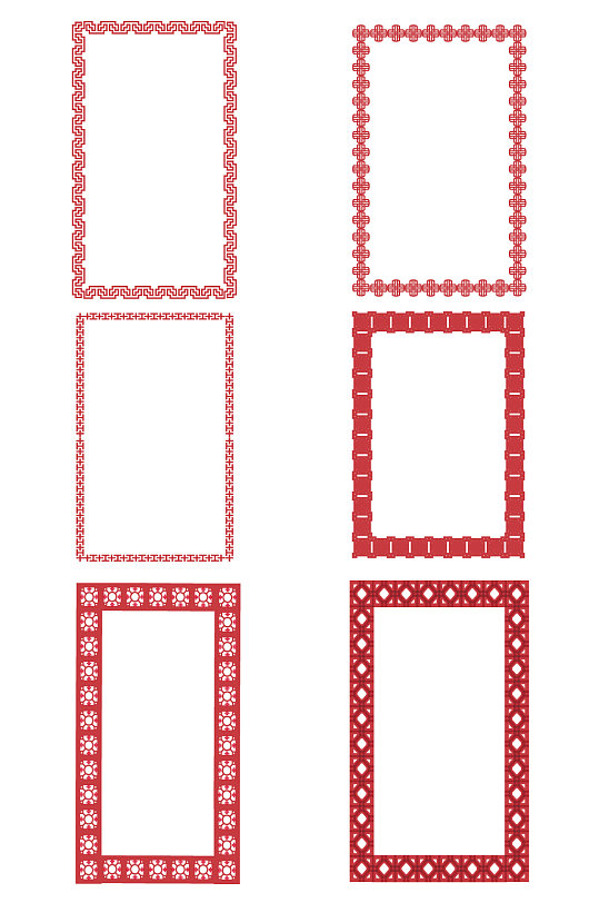 剪纸边框时尚边框
