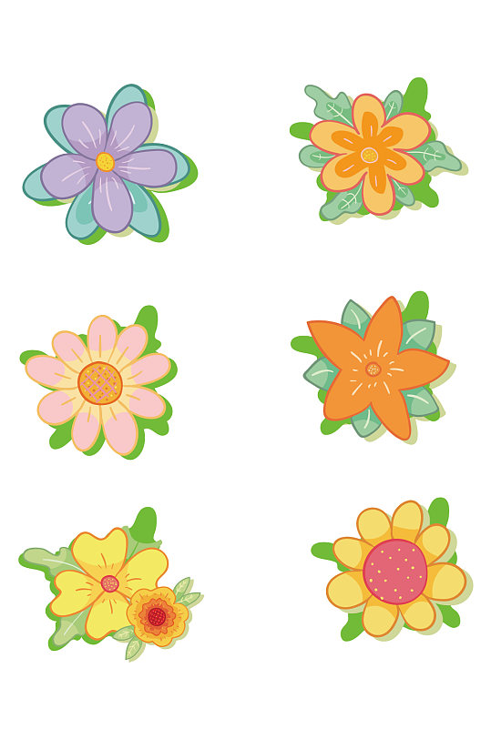 矢量花花纹背景装饰