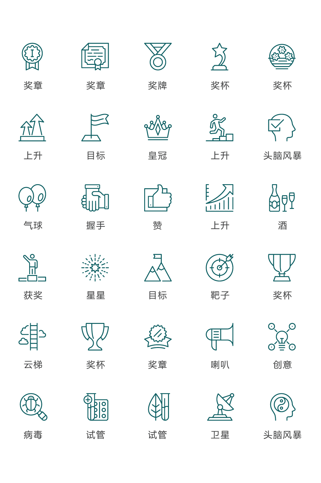 多彩常用生活图标素材