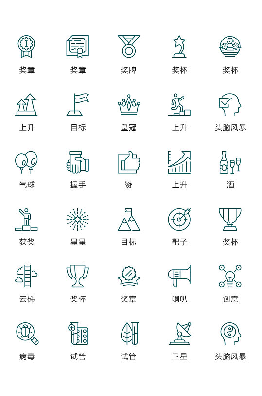 多彩常用生活图标