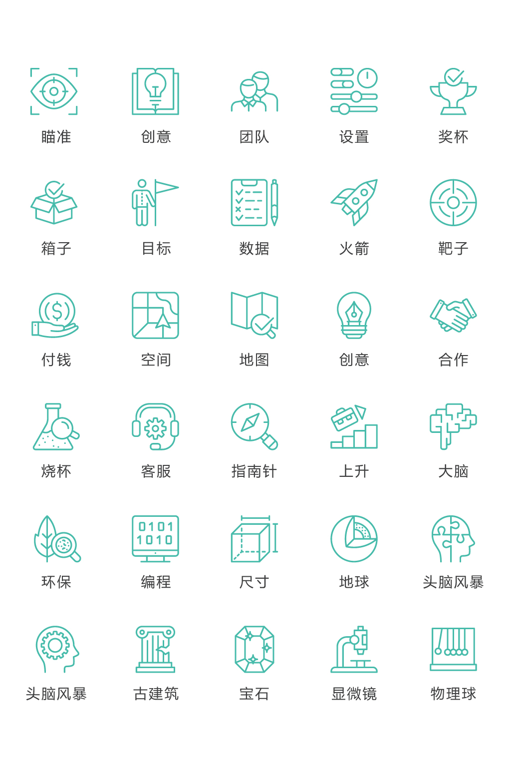 创意生活图标矢量素材