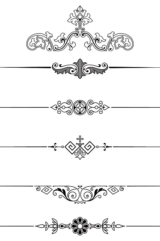 欧式宫廷风花纹图案