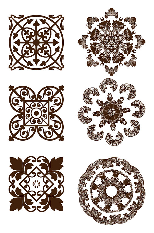 黑白花纹装饰边框丝带