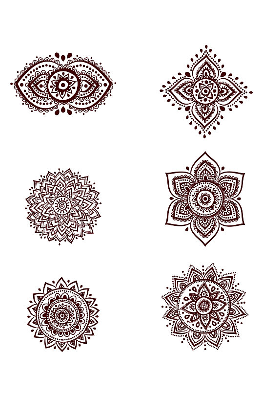 民族风花纹边框装饰元素元素