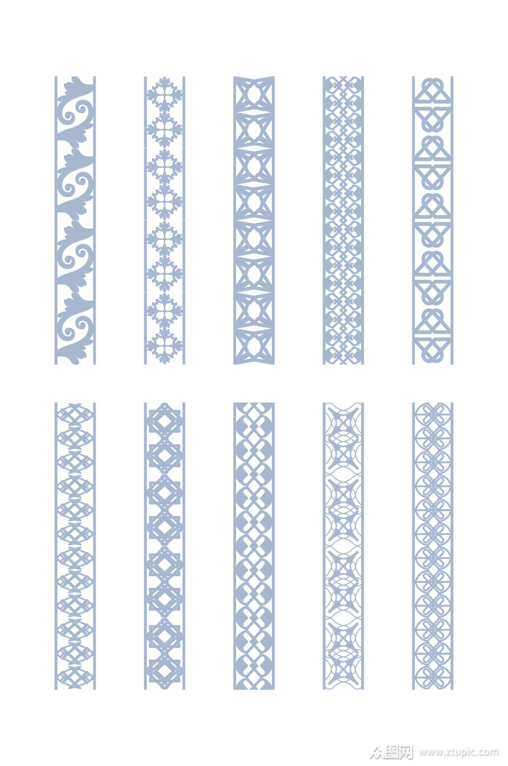 现代创意花边手绘花边