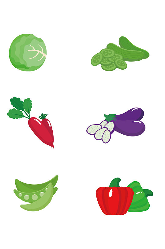 卡通蔬菜水果图案