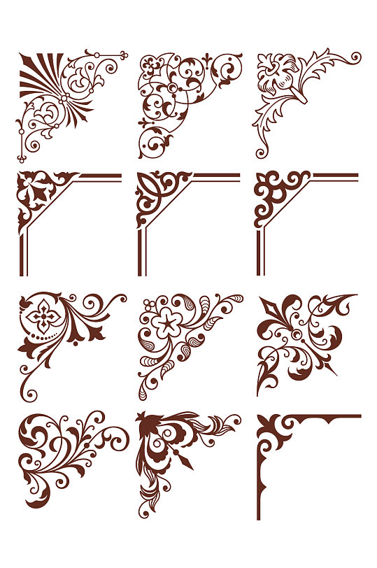 欧式边角镂空花纹边框图片-欧式边角镂空花纹边框设计