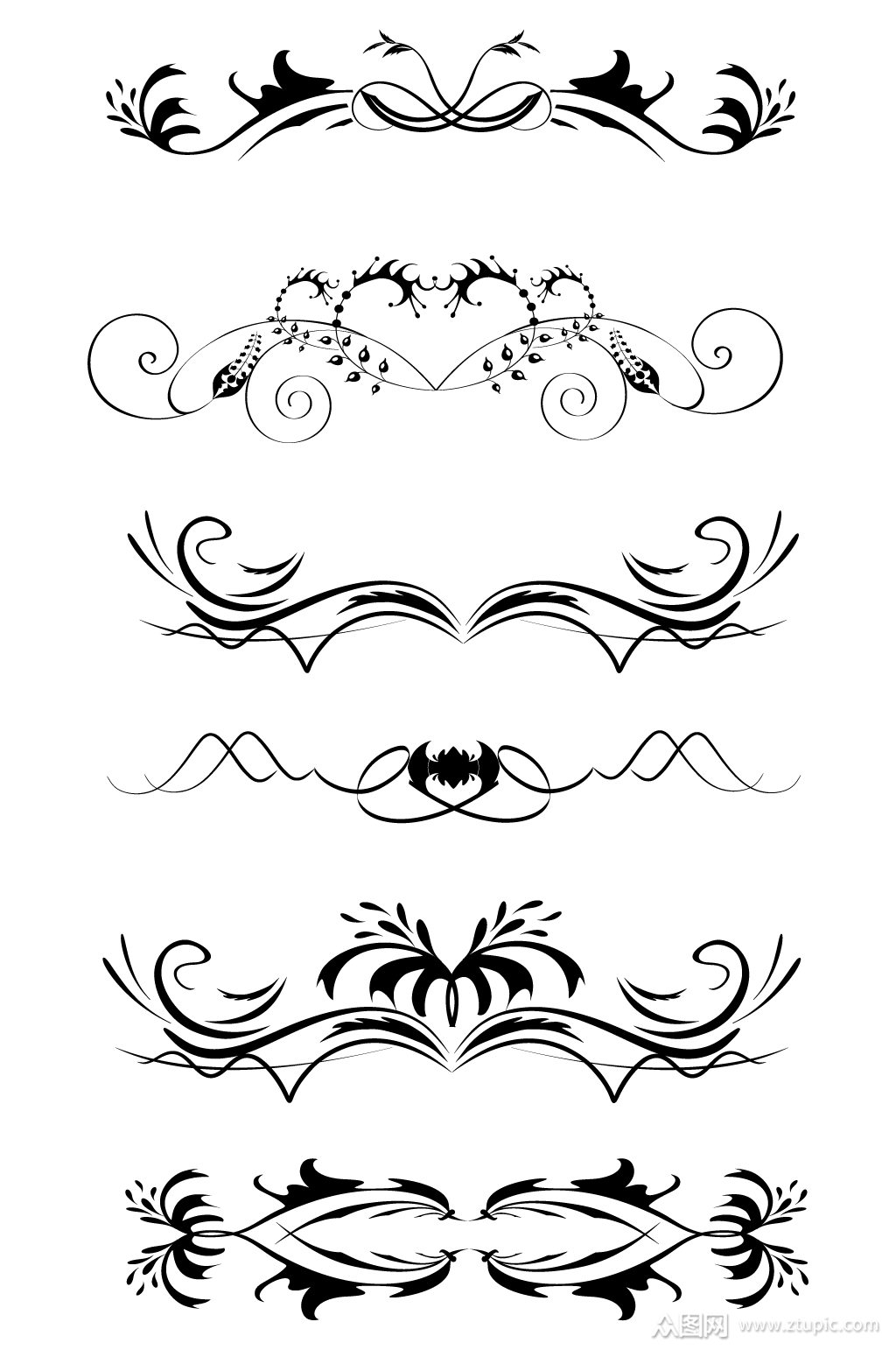 手绘欧式花纹图案