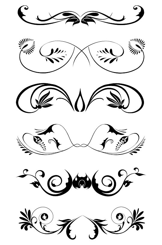 时尚背景底纹元素藤蔓花边装饰图案欧式花纹边框图案元素立即下载