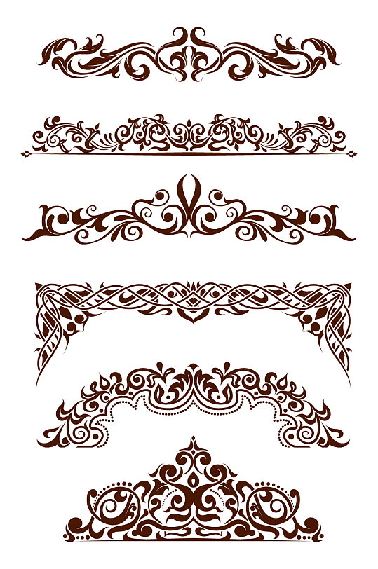 镂空花纹花边装饰边框