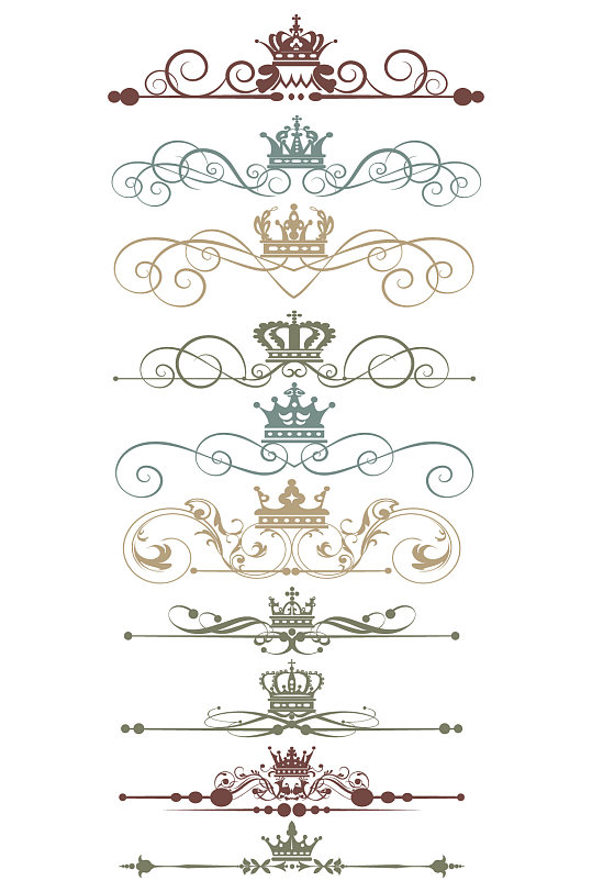 欧式皇冠花纹经典款式