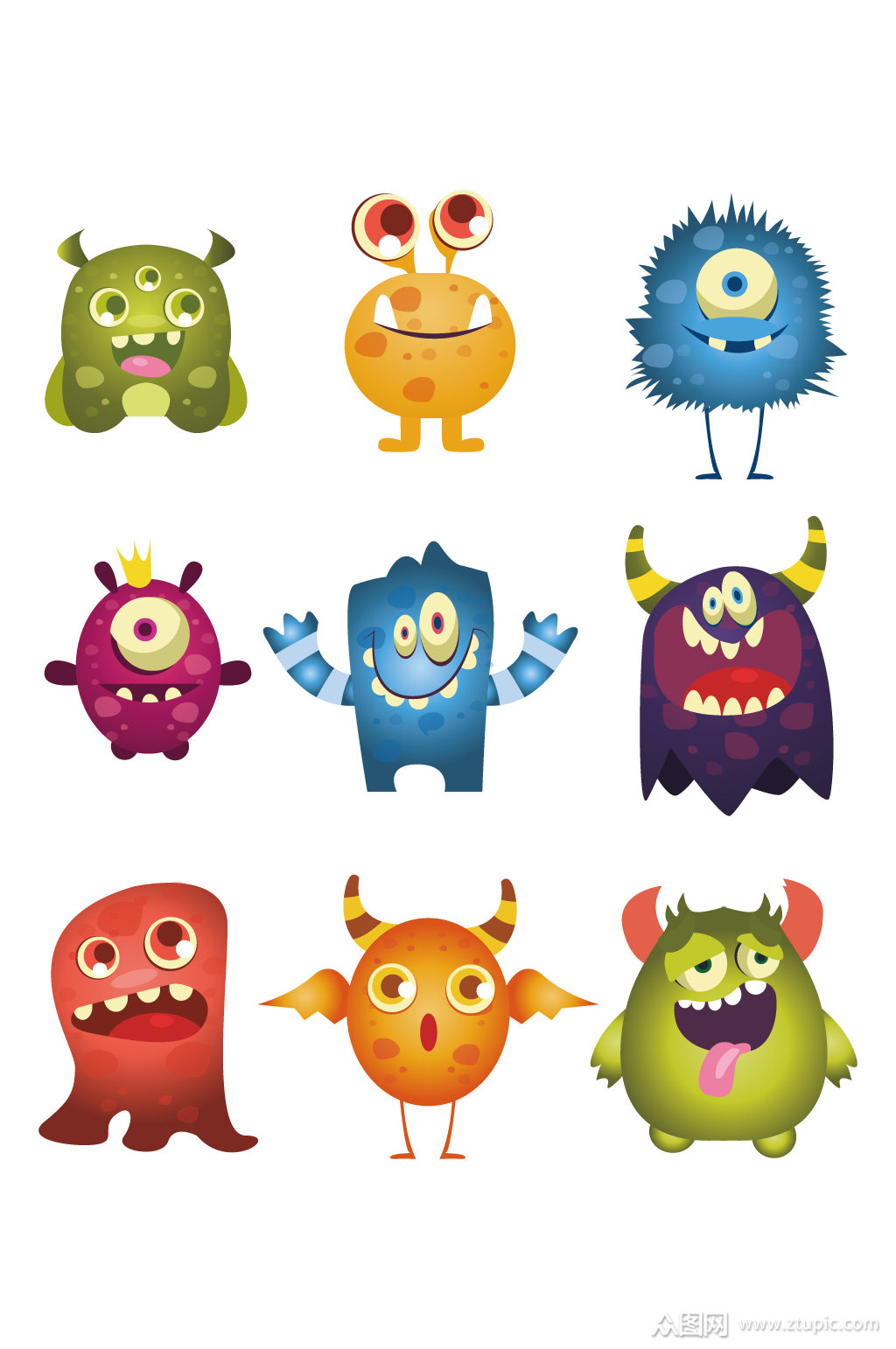 卡通怪物图片大集全素材