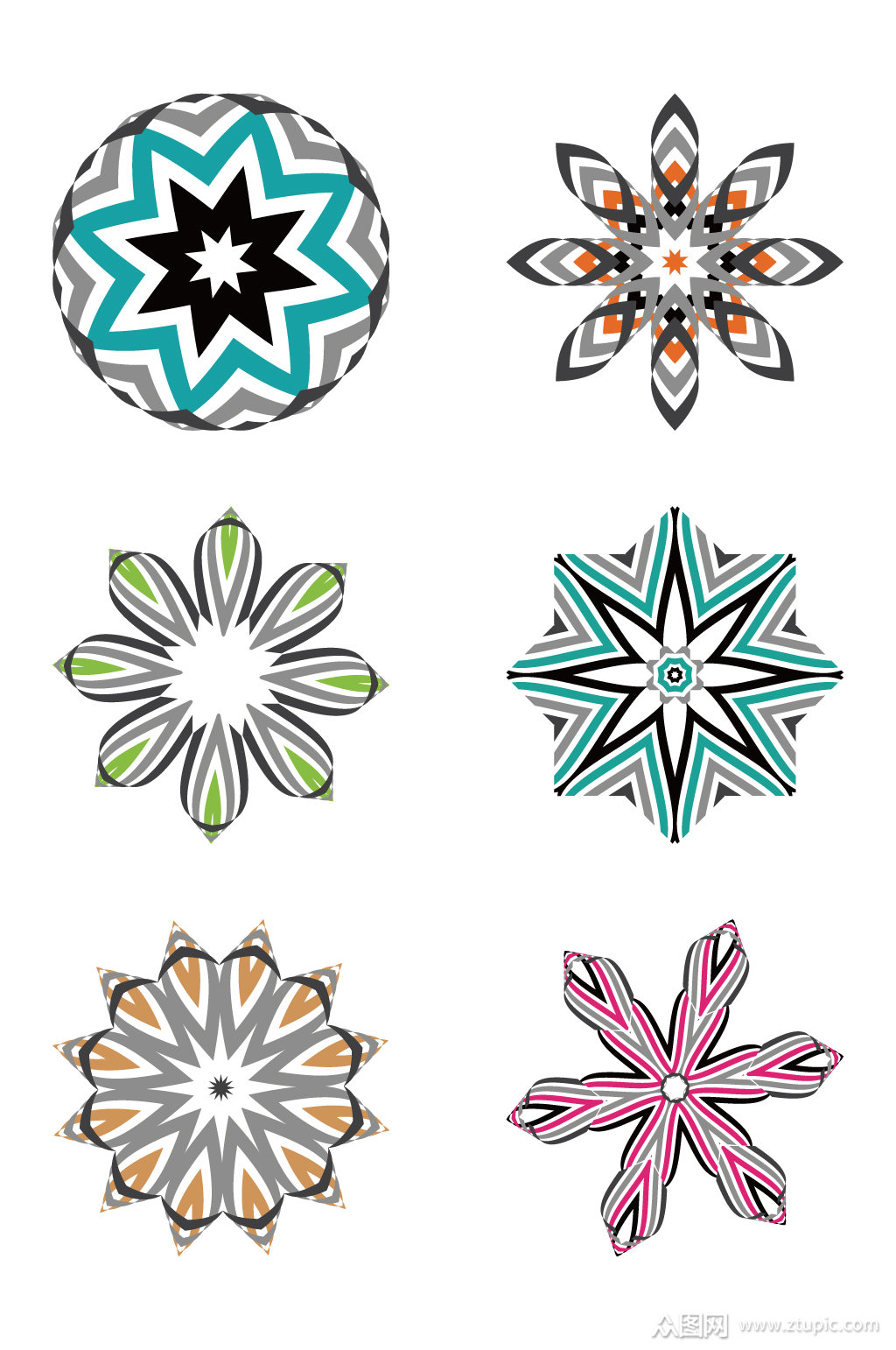 精美花纹装饰图案