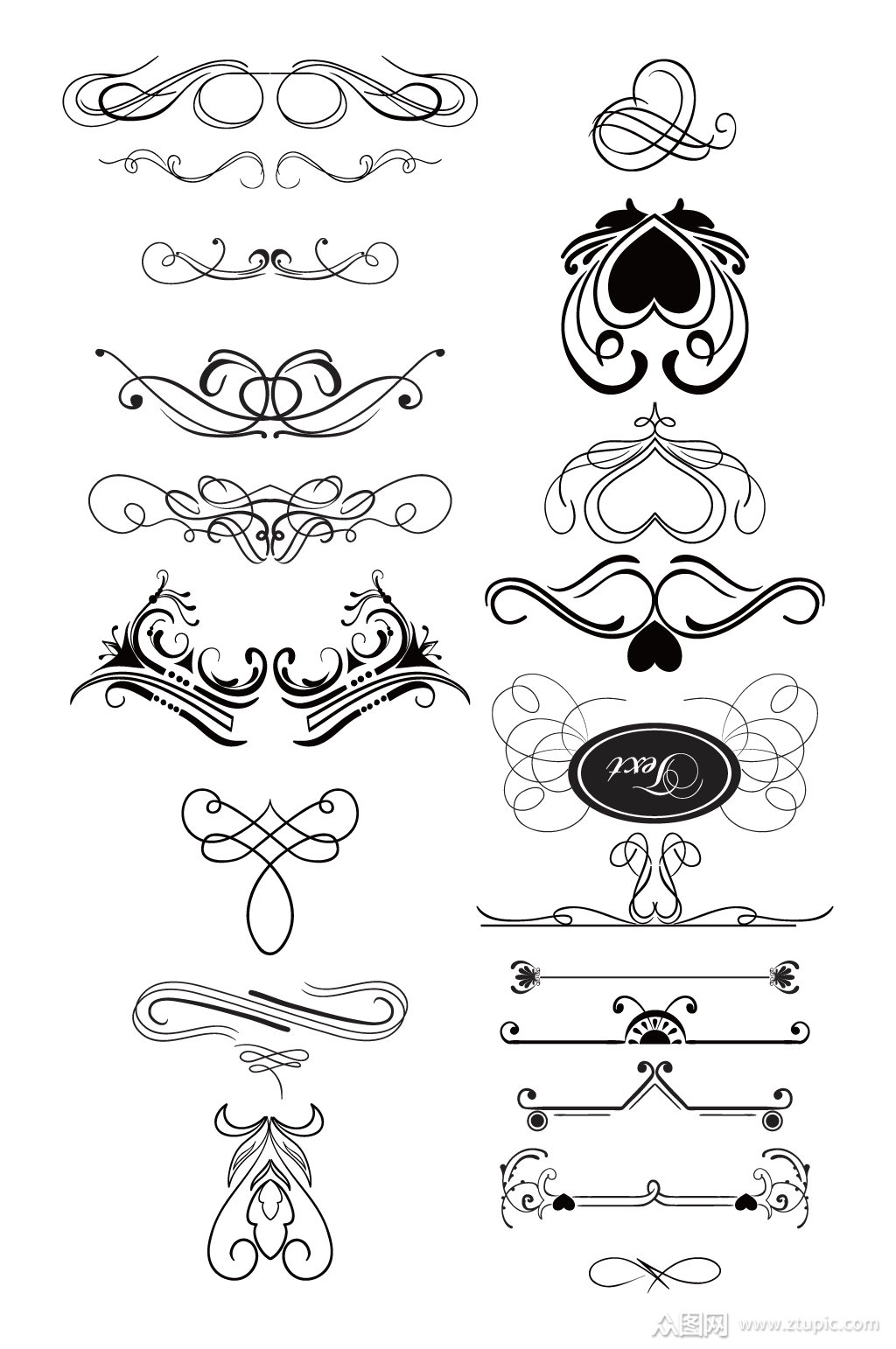 手绘花边边框图案