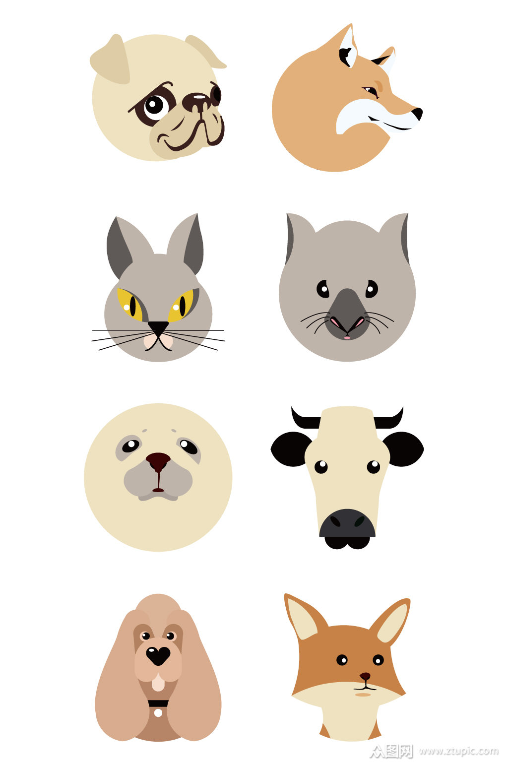 好看的可爱动物头像图案