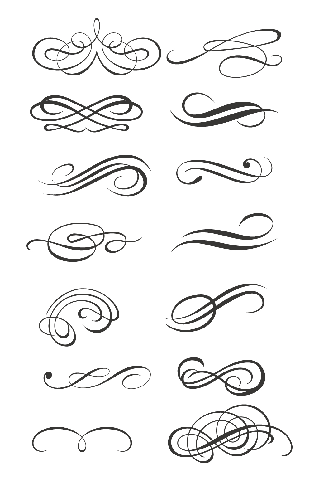 简约线形欧式花纹