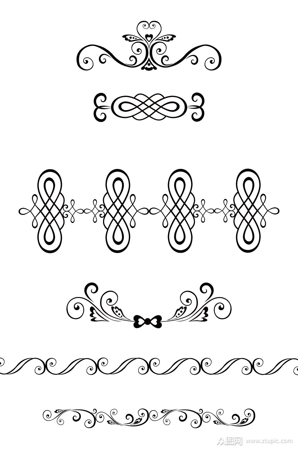 精美花中国结花纹