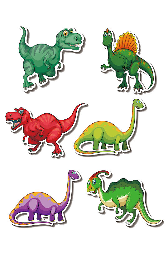 多种恐龙图案素材