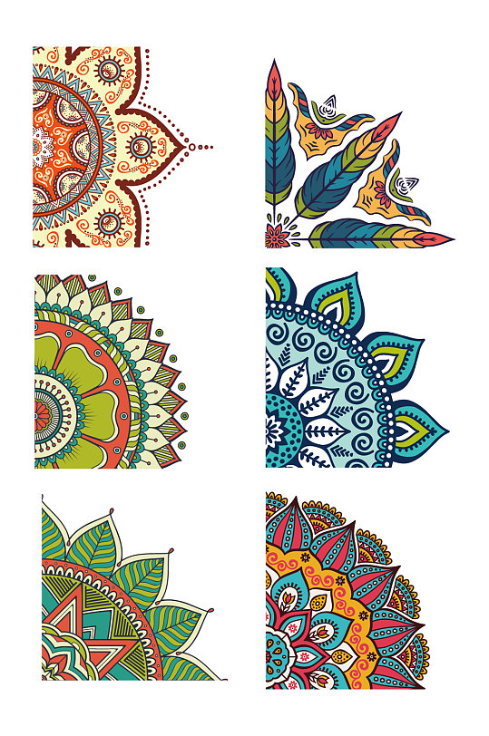 民族传统花纹图案设计素材元素