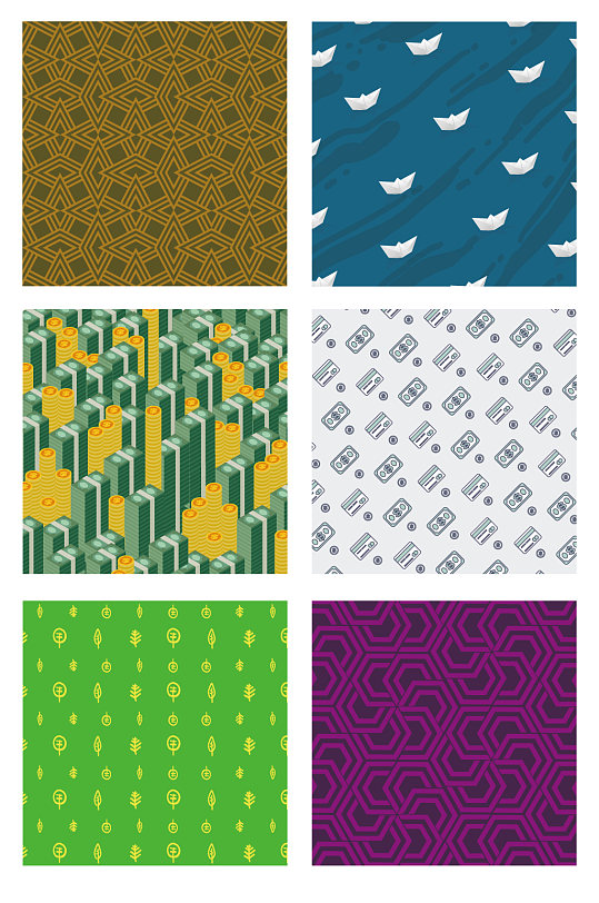 无缝拼接抽象艺术几何背景