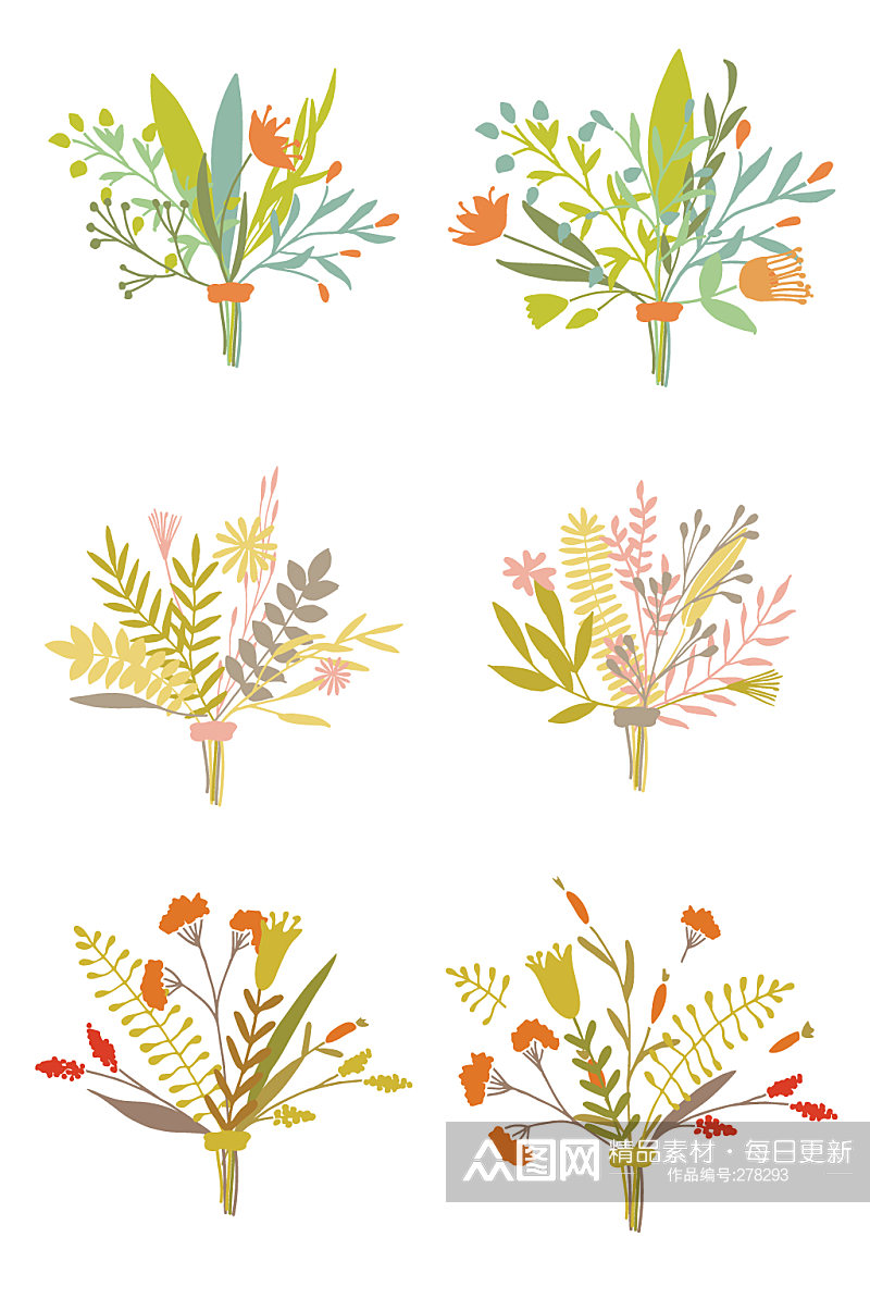 叶子花卉花季纹理素材