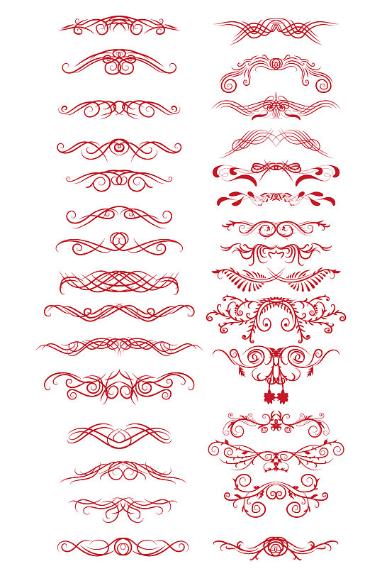 现代创意花边花纹