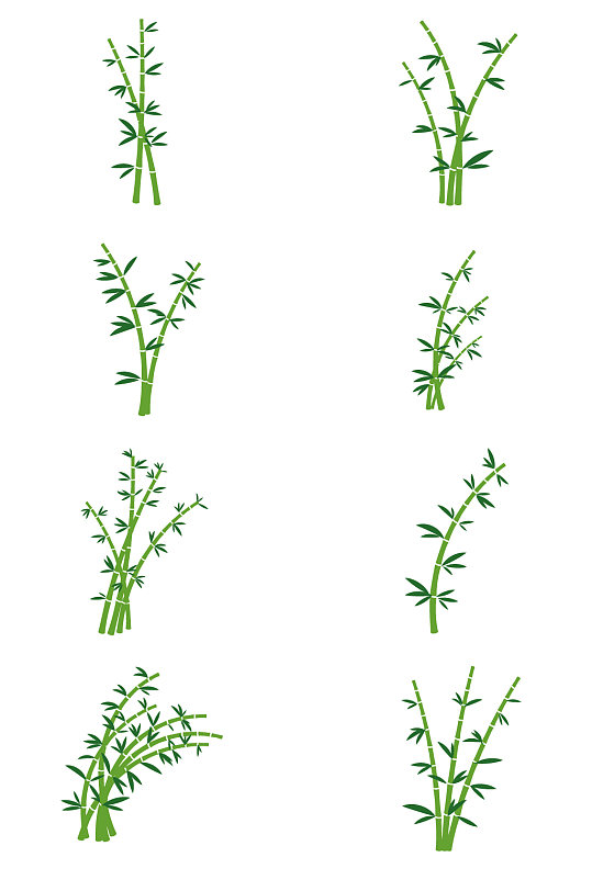 卡通竹子节节高元素