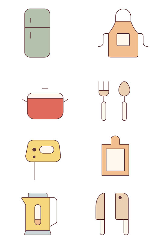 厨房工具简笔画图片-厨房工具简笔画素材-厨房工具简笔画模板大全