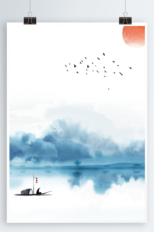 山水背景 高清山水背景素材模板 众图网