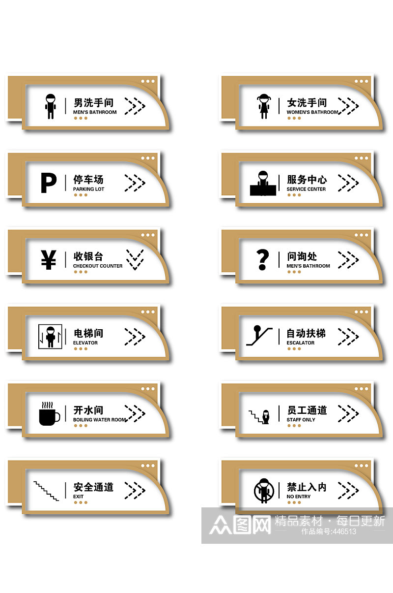 超市公共场所标识商场指示牌导视牌 洗手间指示牌素材