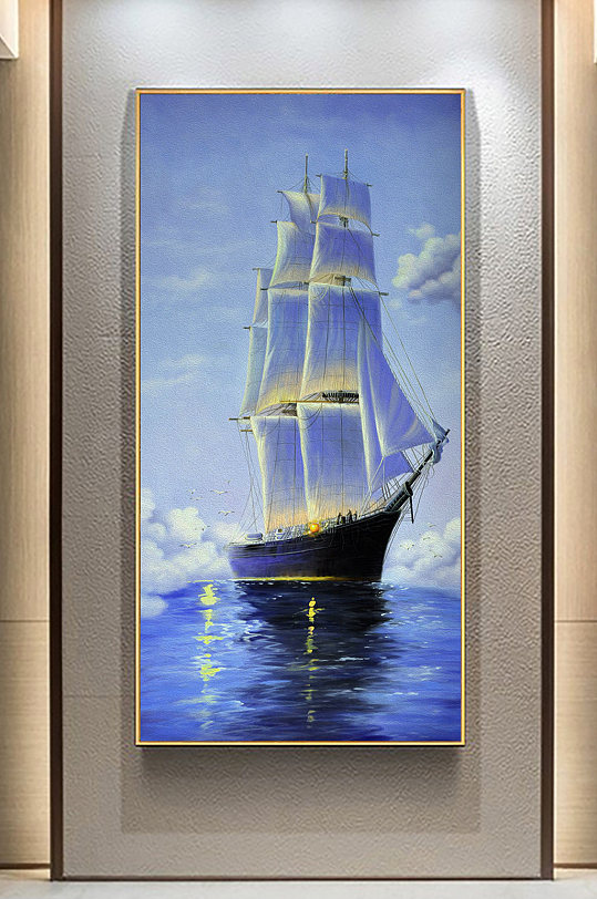 扬帆装饰画图片-扬帆装饰画设计素材-扬帆装饰画模板下载-众图网