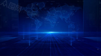 蓝色科技视频背景 (2)-众图网